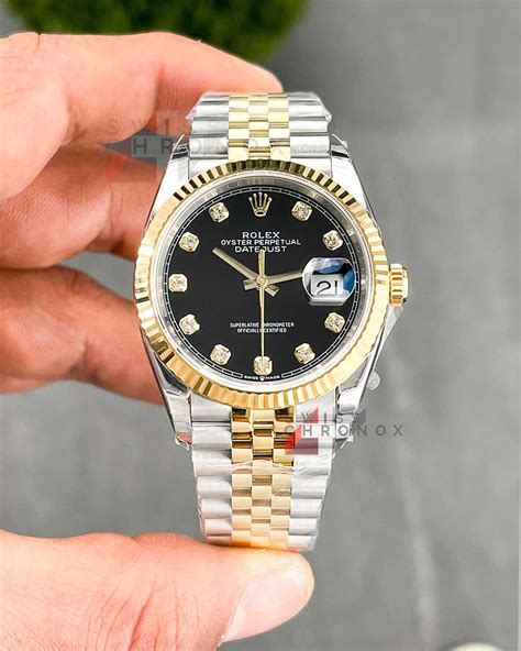 mens rolex black face|rolex black face diamond bezel.